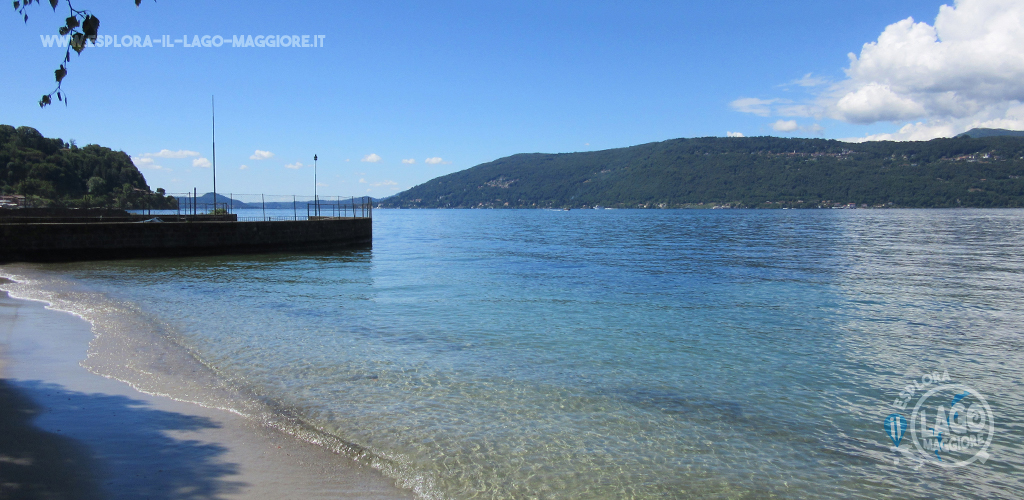 Spiaggia di Ceresolo a Laveno-Mombello sul Lago Maggiore