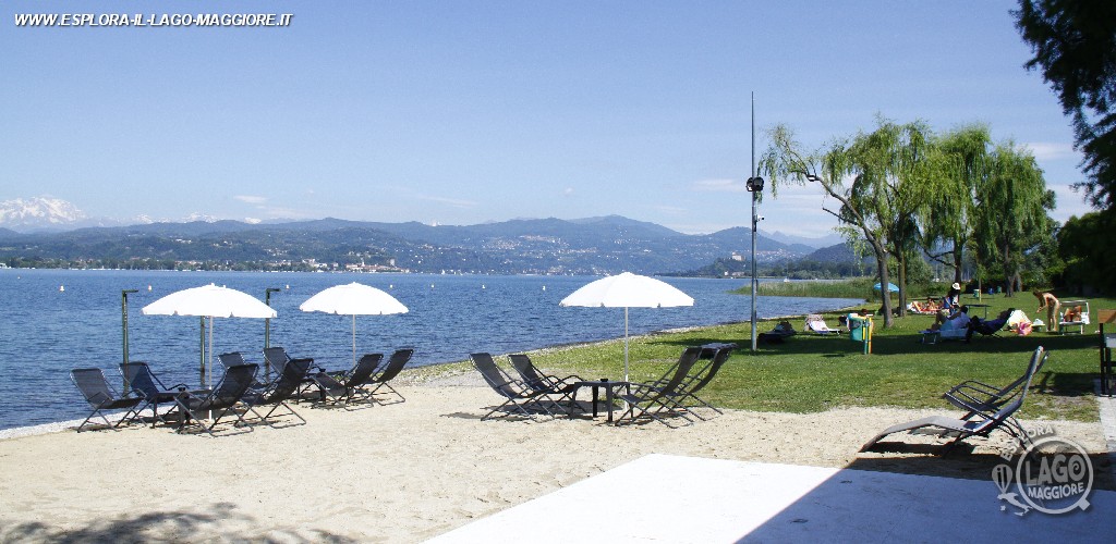 Spiaggia Lido di Lisanza a Sesto Calende sul Lago Maggiore